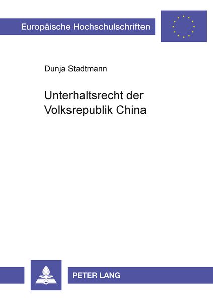 Produktbild: Unterhaltsrecht der Volksrepublik China