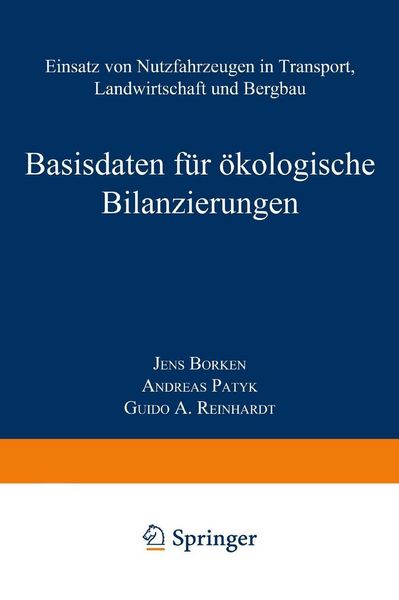 Produktbild: Basisdaten f&uuml;r &ouml;kologische Bilanzierungen