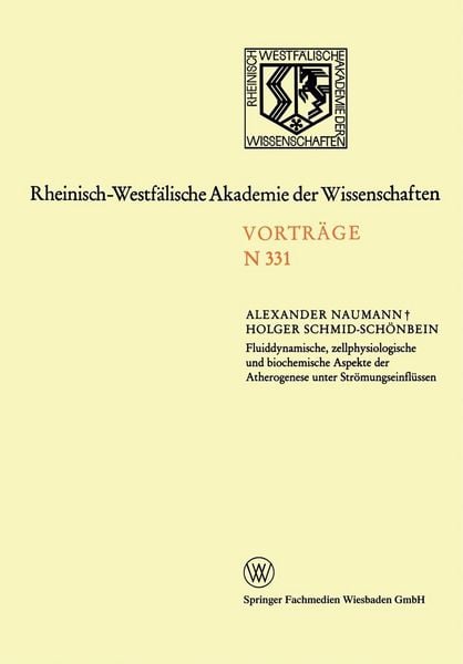 Produktbild: Fluiddynamische, zellphysiologische und biochemische Aspekte der Atherogenese unter Str&ouml;mungseinfl&uuml;ssen