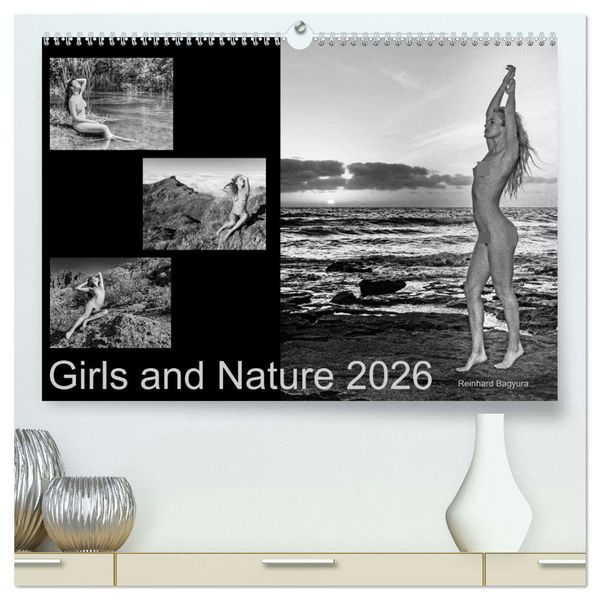 Produktbild: Girls and Nature (hochwertiger Premium Wandkalender 2026 DIN A2 quer), Kunstdruck in Hochglanz