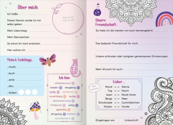 Produktbild: My Best Friends | Freundebuch mit Magic Mandalas