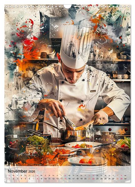 Produktbild: Chef de Cuisine - Mein Traumberuf Koch (Wandkalender 2026 DIN A3 hoch), CALVENDO Monatskalender