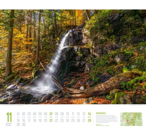 Produktbild: Deutschland Wanderland Kalender 2027 | Die sch&ouml;nsten Wanderwege