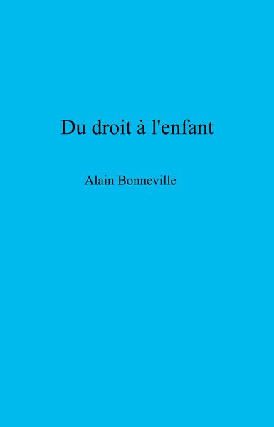 Produktbild: Du Droit a l'enfant
