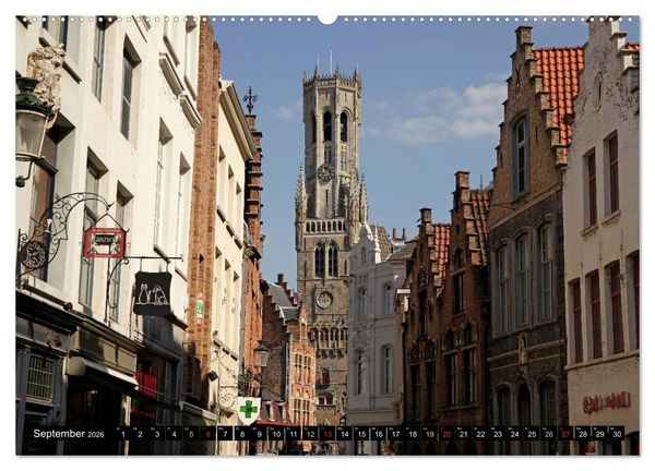 Produktbild: Br&uuml;gge - Belgien (Wandkalender 2026 DIN A2 quer), CALVENDO Monatskalender