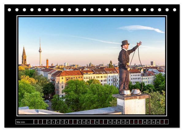 Produktbild: Schornsteinfeger &uuml;ber Berlin - Gl&uuml;cksblicke (Tischkalender 2026 DIN A5 quer), CALVENDO Monatskalender