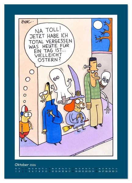 Produktbild: Na Toll! Comics von Martin Zak (Wandkalender 2026 DIN A4 hoch), CALVENDO Monatskalender