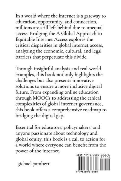 Produktbild: A Global Approach to Equitable Internet Access