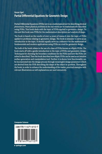 Produktbild: Partial Differential Equations for Geometric Design