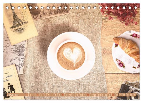 Produktbild: Auf einen Kaffee? (Tischkalender 2026 DIN A5 quer), CALVENDO Monatskalender