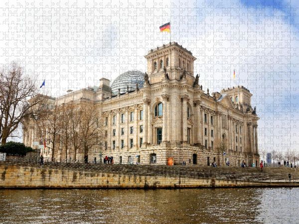 Produktbild: CALVENDO Puzzle Reichstag, Berlin | 1000 Teile Lege-Gr&ouml;&szlig;e 64x48cm Foto-Puzzle f&uuml;r gl&uuml;ckliche Stunden