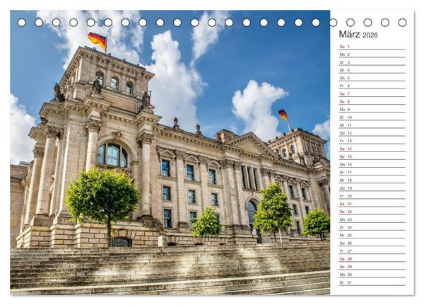 Produktbild: Berlin-Zentrum - Der Planer (Tischkalender 2026 DIN A5 quer), CALVENDO Monatskalender