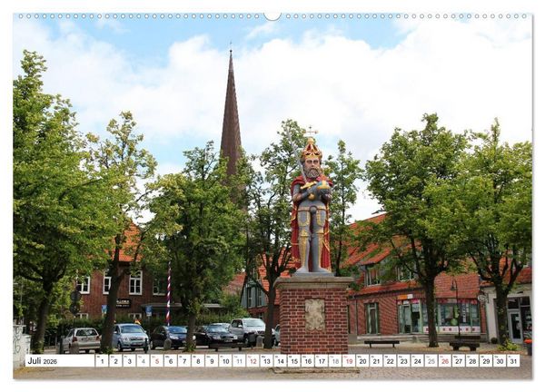 Produktbild: Wedel - Ein Spaziergang (Wandkalender 2026 DIN A2 quer), CALVENDO Monatskalender