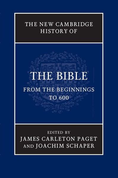 Produktbild: New Cambridge History of the Bible: Volume 1, From the Beginnings to 600