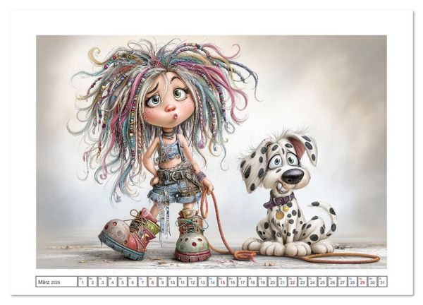 Produktbild: Wuff und weg! (Wandkalender 2026 DIN A4 quer), CALVENDO Monatskalender