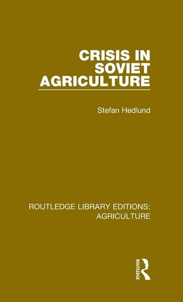 Produktbild: Crisis in Soviet Agriculture