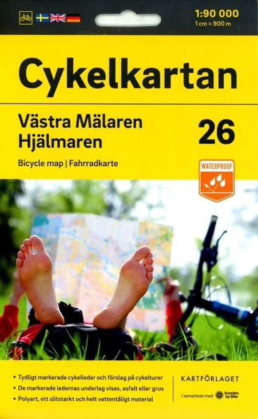Produktbild: Cykelkartan Blad 26 V:a M&auml;laren/Hj&auml;lmaren 1:90000