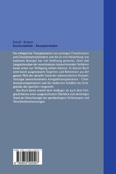 Produktbild: Knieinstabilit&auml;t und Knorpelschaden