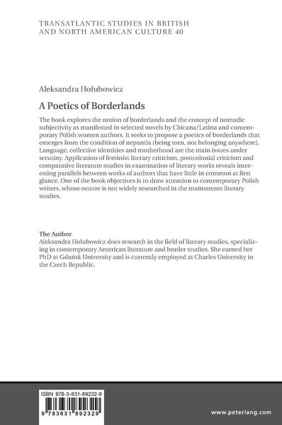 Produktbild: A Poetics of Borderlands