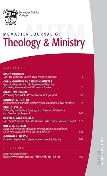 Produktbild: McMaster Journal of Theology and Ministry
