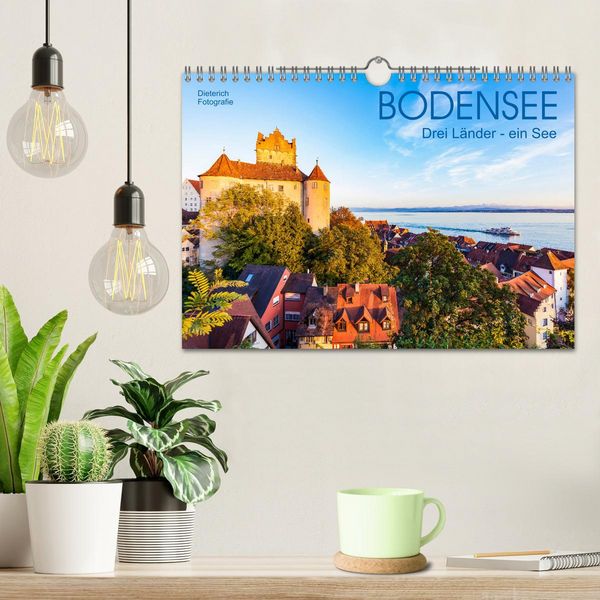 Produktbild: BODENSEE Drei L&auml;nder - ein See (Wandkalender 2026 DIN A4 quer), CALVENDO Monatskalender