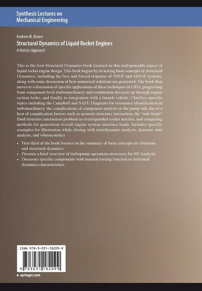 Produktbild: Structural Dynamics of Liquid Rocket Engines