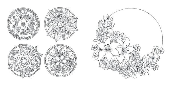 Produktbild: Bl&uuml;tentraum &ndash; Florale Motive ausmalen