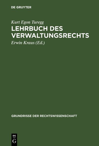 Produktbild: Lehrbuch des Verwaltungsrechts