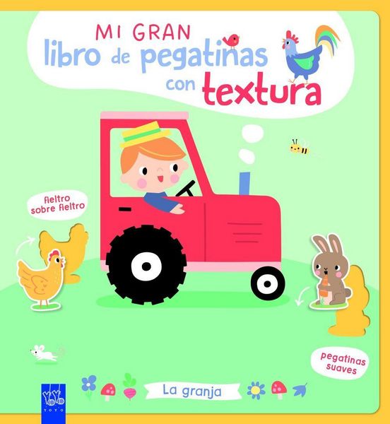 Produktbild: Mi gran libro de pegatinas con textura. La granja
