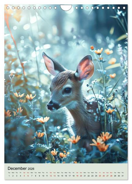 Produktbild: Baby Wildlife (Wall Calendar 2026 DIN A4 portrait), CALVENDO 12 Month Wall Calendar