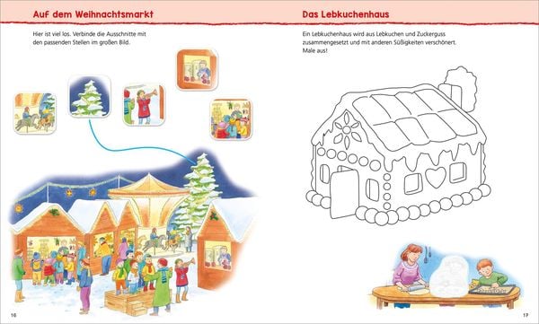 Produktbild: WAS IST WAS Kindergarten Malen R&auml;tseln Stickern Wir feiern Weihnachten