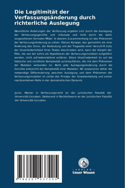 Produktbild: Die Legitimit&auml;t der Verfassungs&auml;nderung durch richterliche Auslegung