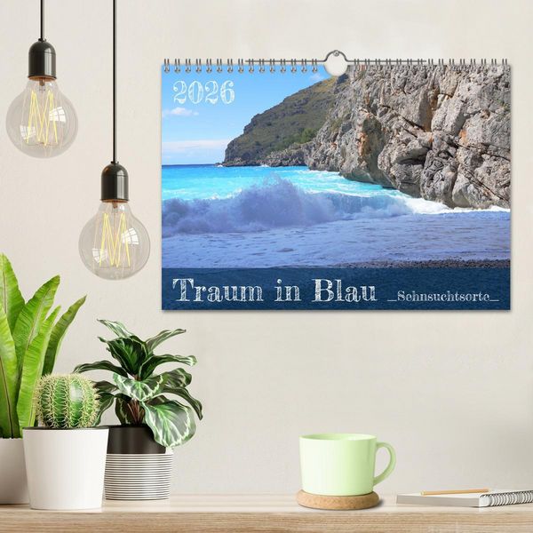Produktbild: Traum in Blau - Sehnsuchtsorte (Wandkalender 2026 DIN A4 quer), CALVENDO Monatskalender