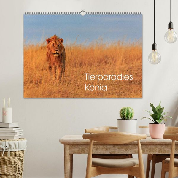 Produktbild: Tierparadies Kenia (Wandkalender 2026 DIN A2 quer), CALVENDO Monatskalender
