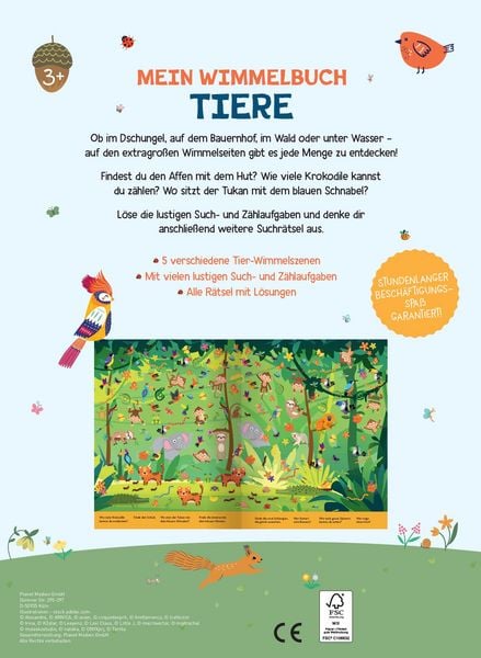 Produktbild: Mein Wimmelbuch Tiere