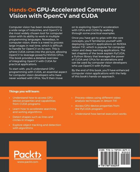 Produktbild: Hands-On GPU-Accelerated Computer Vision with OpenCV and CUDA
