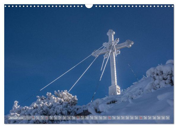 Produktbild: Gipfelkreuze auf bayerischen Bergen (Wandkalender 2026 DIN A3 quer), CALVENDO Monatskalender