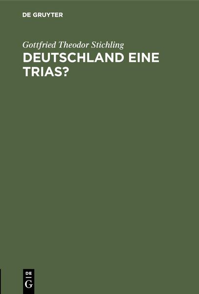 Produktbild: Deutschland eine Trias?
