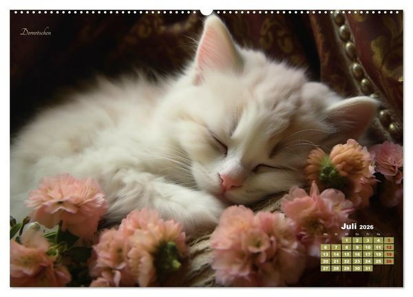 Produktbild: M&auml;rchenhafte Helden - Eine Reise in die magische Welt unserer Katzen (Wandkalender 2026 DIN A2 quer), CALVENDO Monatskalender