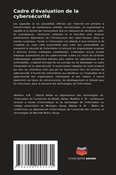 Produktbild: Cadre d'&eacute;valuation de la cybers&eacute;curit&eacute;