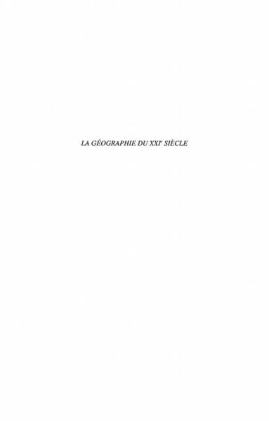 Produktbild: Geographie du XXIe siecle La