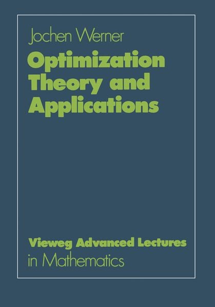 Produktbild: Optimization Theory and Applications