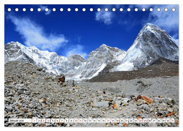 Produktbild: Einzigartiges NEPAL (Tischkalender 2026 DIN A5 quer), CALVENDO Monatskalender