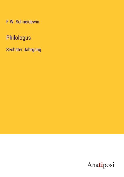 Produktbild: Philologus