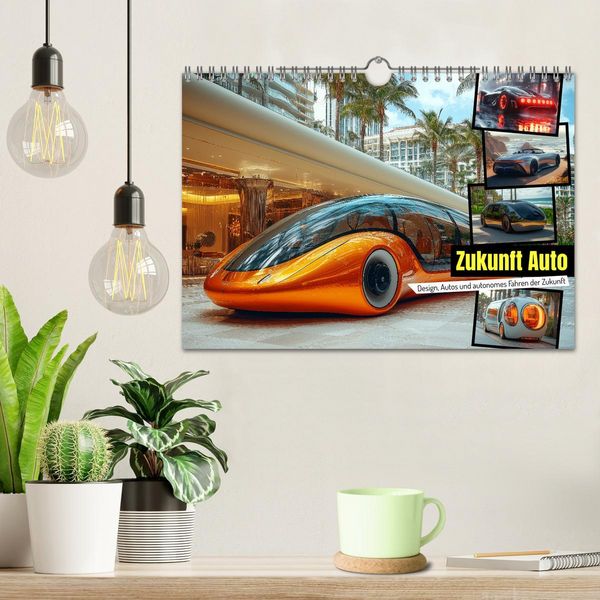 Produktbild: Zukunft Auto - Design, Autos und autonomes Fahren der Zukunft (Wandkalender 2026 DIN A4 quer), CALVENDO Monatskalender