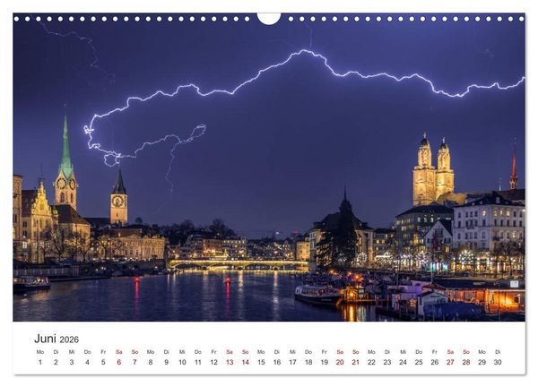 Produktbild: Schweiz - Die sch&ouml;nsten St&auml;dte (Wandkalender 2026 DIN A3 quer), CALVENDO Monatskalender