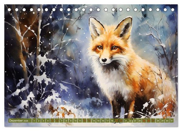 Produktbild: Zw&ouml;lf Monate im Wald (Tischkalender 2026 DIN A5 quer), CALVENDO Monatskalender