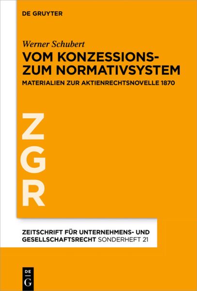 Produktbild: Vom Konzessions- zum Normativsystem