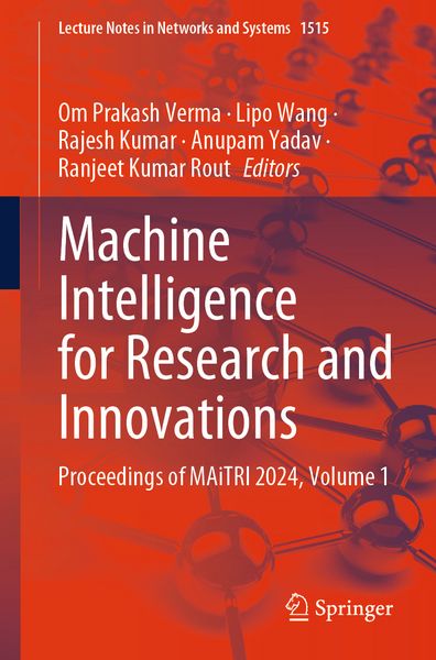 Produktbild: Machine Intelligence for Research and Innovations