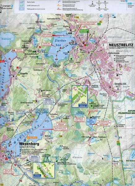 Produktbild: Wasserwanderkarte Mecklenburgische Kleinseenplatte